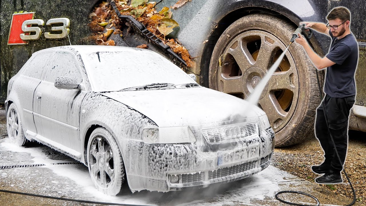 Deep Cleaning My ABANDONED Audi S3: First Wash in YEARS! *Part 1*
