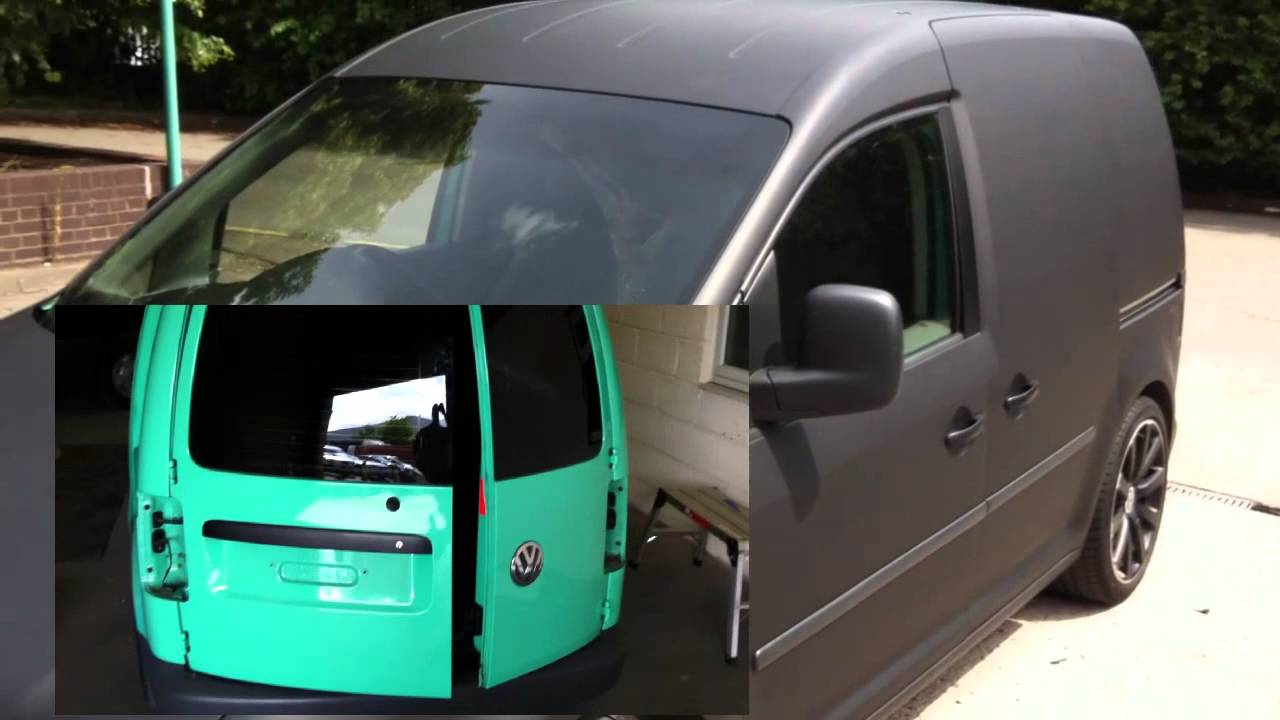Wrap fx birmingham Vw Caddy matt black vinyl wrap