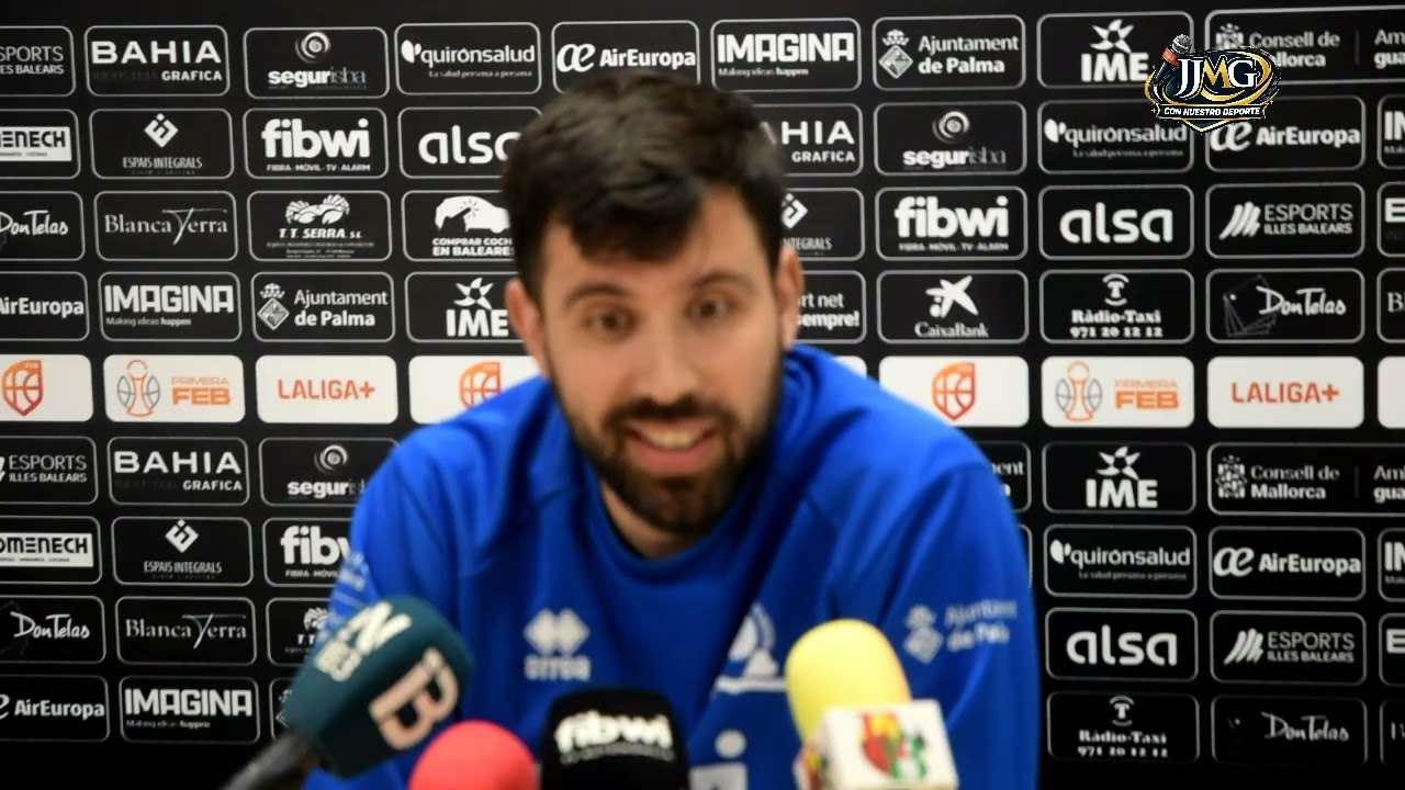 Rueda de prensa de Pablo Cano entrenador del Fibwi Mallorca Básquet Palma