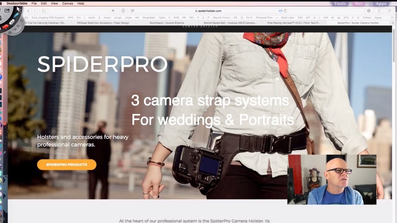 3 Camera holding systems for weddings & Portraits