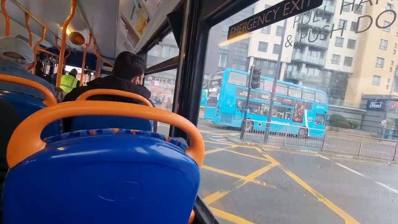 Ex Viscount *On Loan* Yorkshire Buses Alexander Dennis Plaxton Pointer 2 (WA56 FKR) on route 1