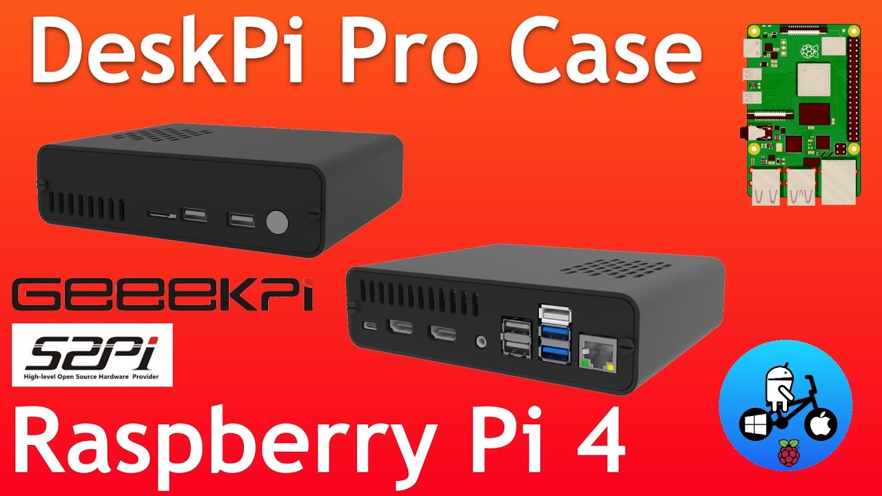 DeskPi Pro. SSD ready Passive or Active case. Raspberry Pi 4.