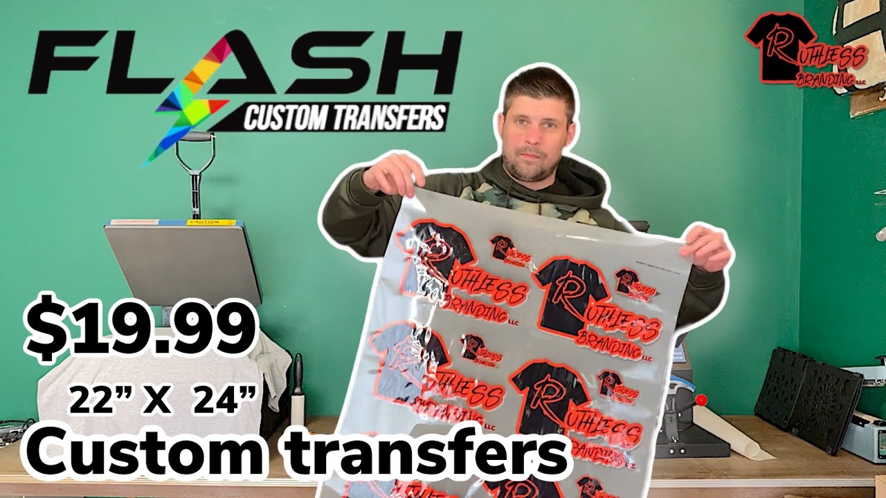 FLASH CUSTOM TRANSFERS REVIEW (affordable full color heat transfers)￼