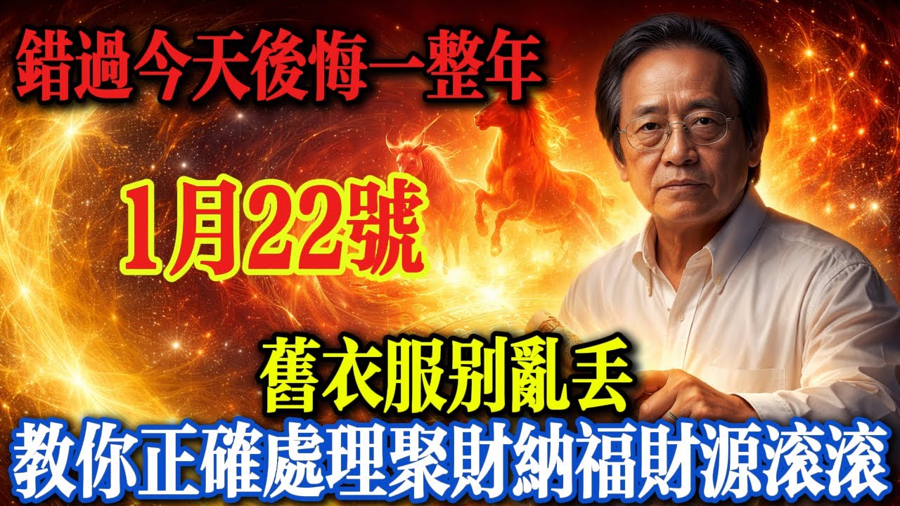 倪海廈紧急预警：舊衣服暗藏玄機！別亂丟！舊衣服處理對了，福氣就來！教你正確處理聚財納福！