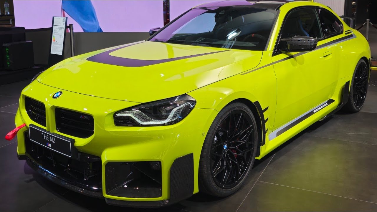 2025 BMW M2 Coupe facelift with M Performance parts in Sao Paulo Yellow | 8K Walkaround Video