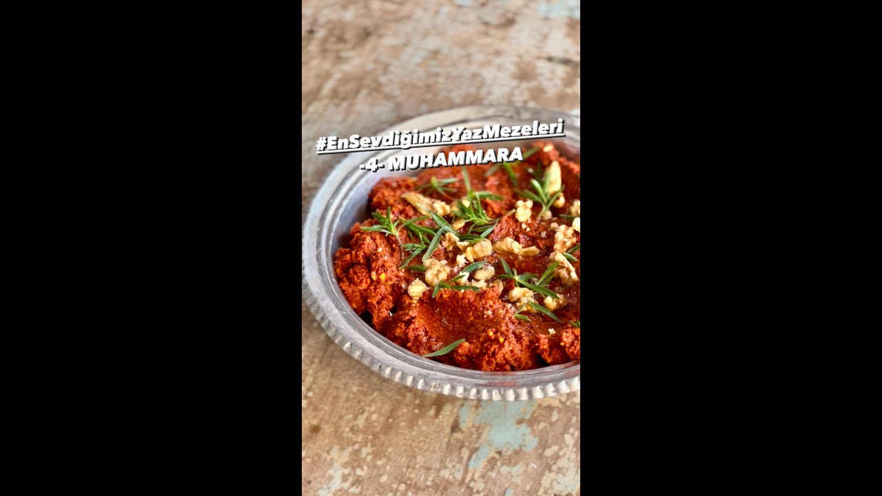Muhammara Mezesi Tarifi ☄️ #shorts En Sevdiğimiz Yaz Mezeleri -4-