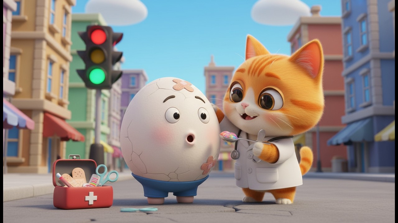 Kitty rescata a Humpty Dumpty | canciones infantiles | Canción de bebé, Aventuras de Cuidado