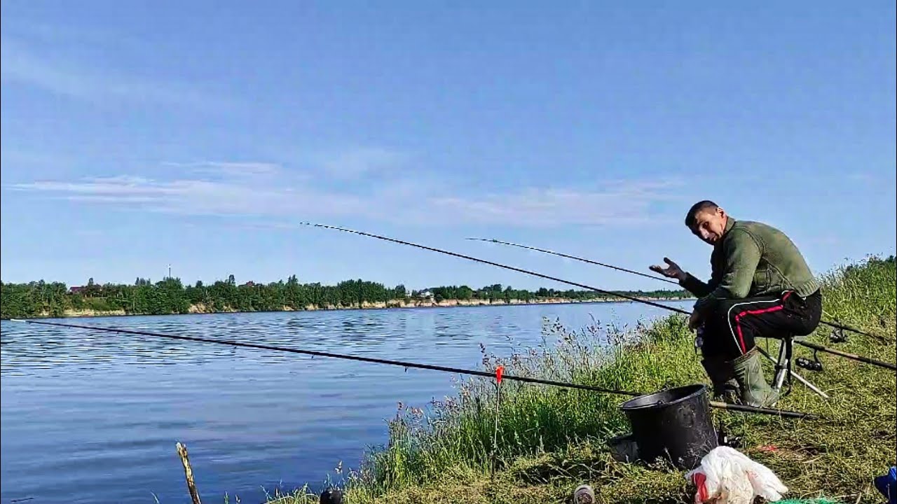 Здесь клюет только на рассвете.Фидерная ловля выше ГЭС.Пляж.