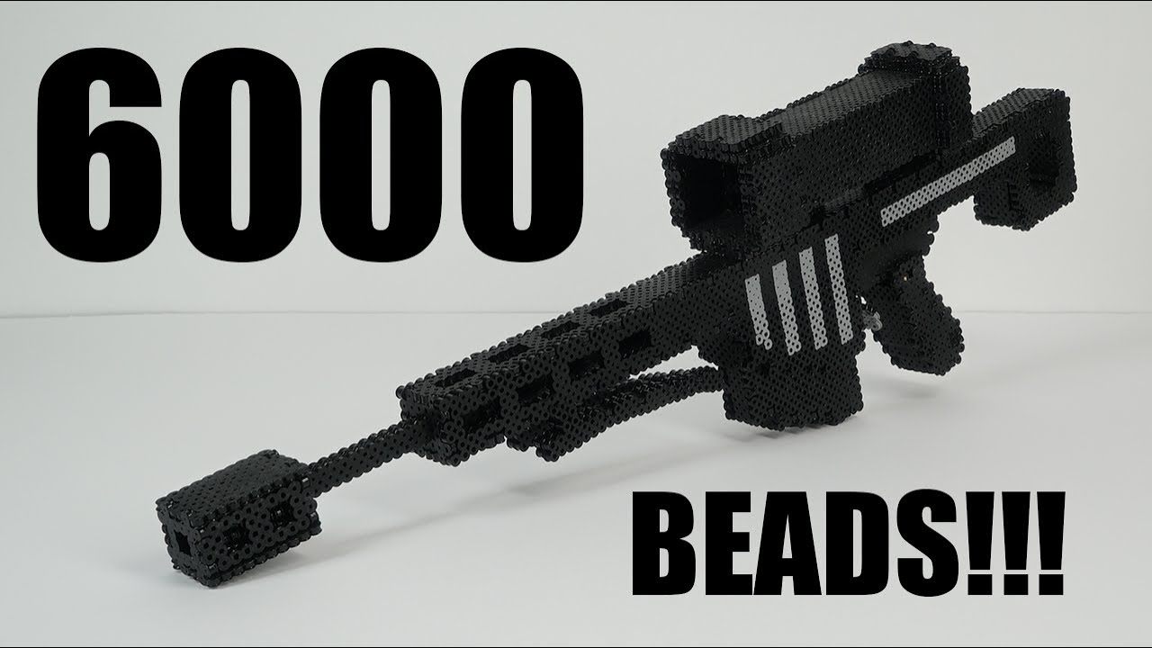 How To Make Perler Bead Gun : Sniper | HUGE!