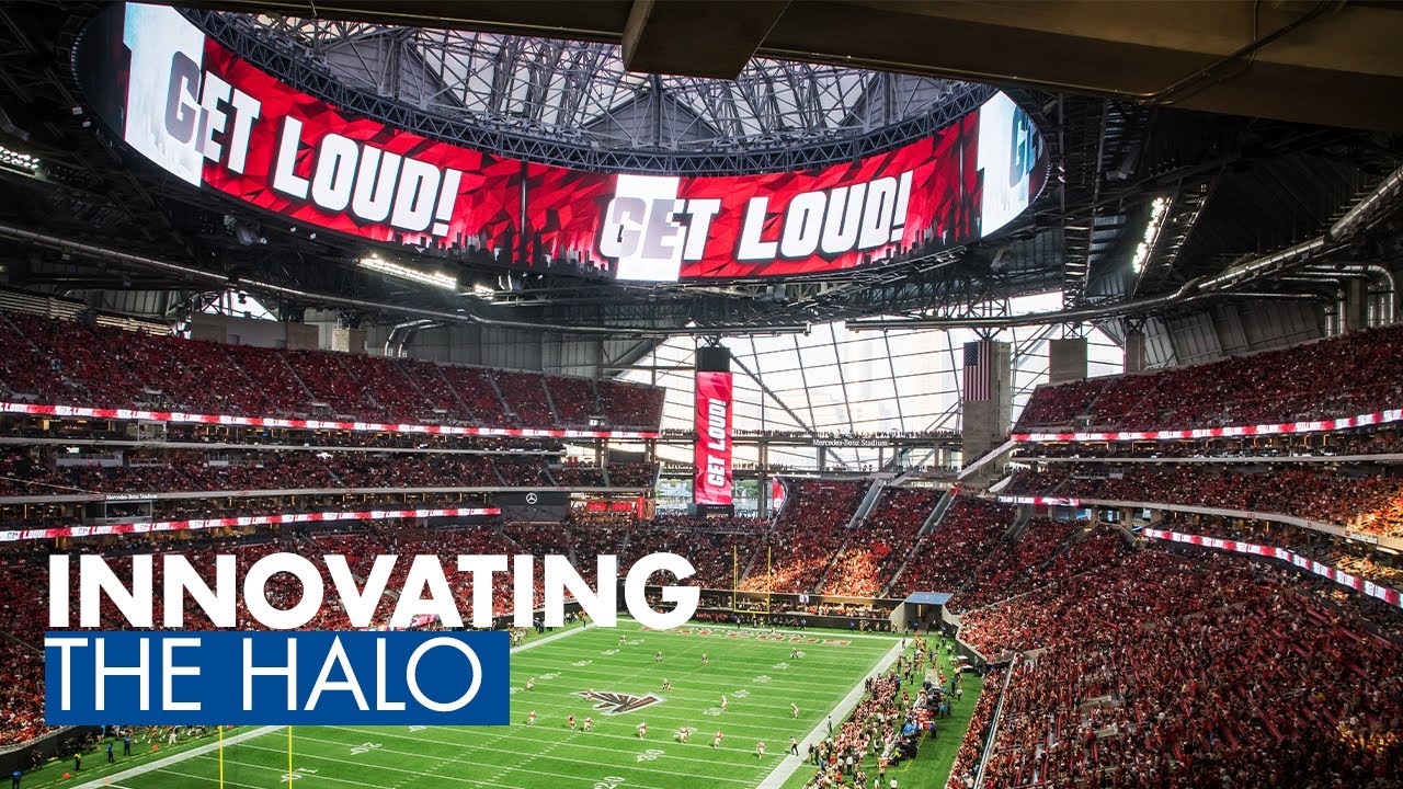 The Innovation of the Halo Display at Mercedes-Benz Stadium