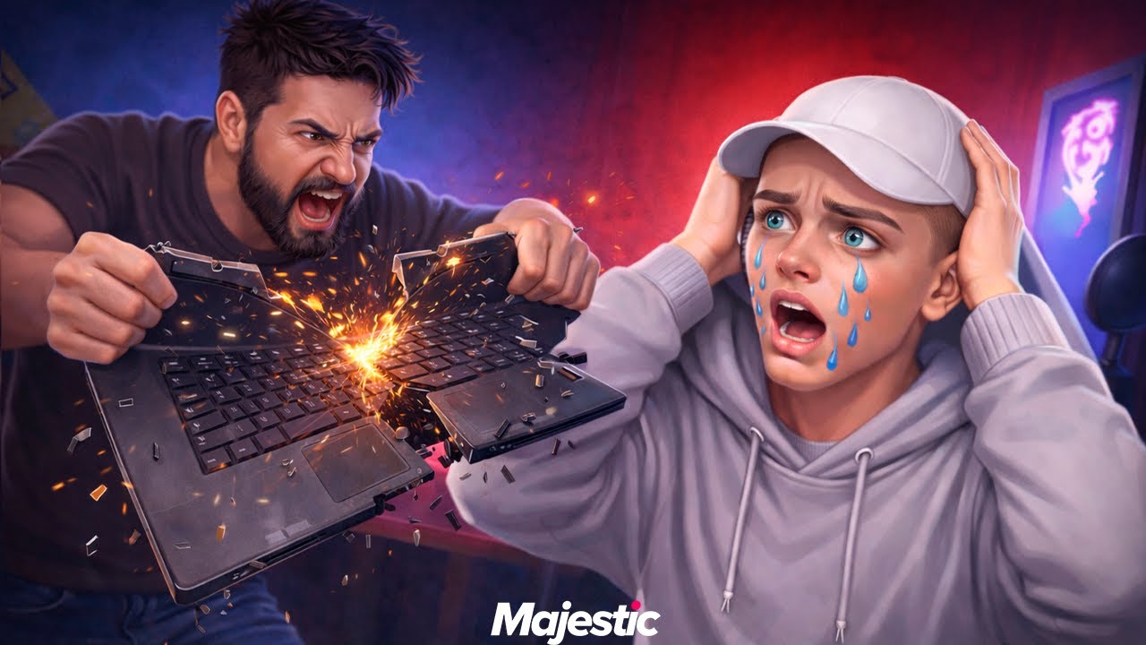 ЗЛОЙ БАТЯ СЛОМАЛ КОМПЬЮТЕР СВОЕМУ СЫНУ в GTA 5 RP / MAJESTIC RP