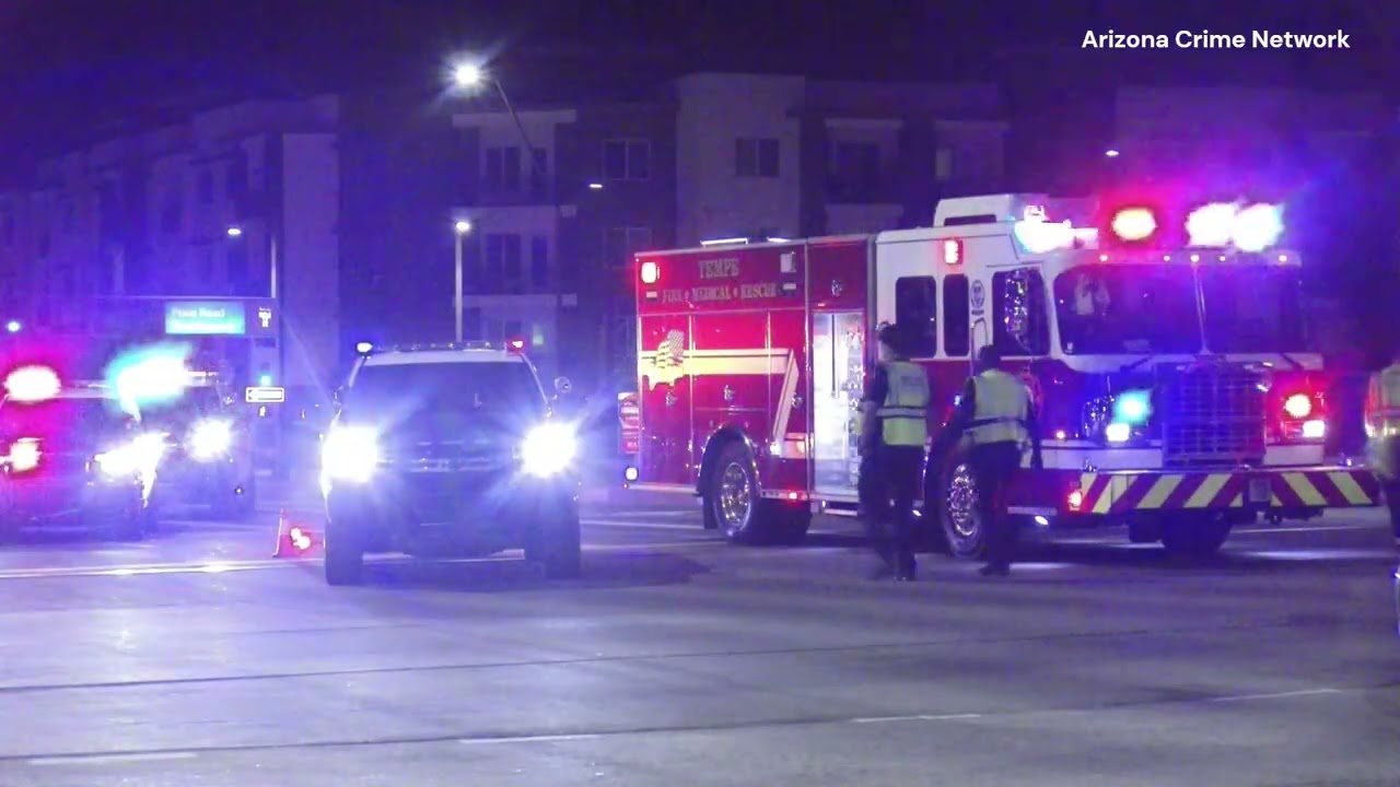 Tempe Fire Department responded to a two vehicle collision near Price Road and Baseline Road in Mesa