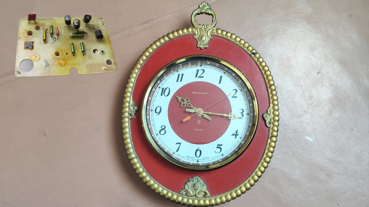 Розбираю годинник Бурштин кварц СРСР для подальшого афінаж утилізація