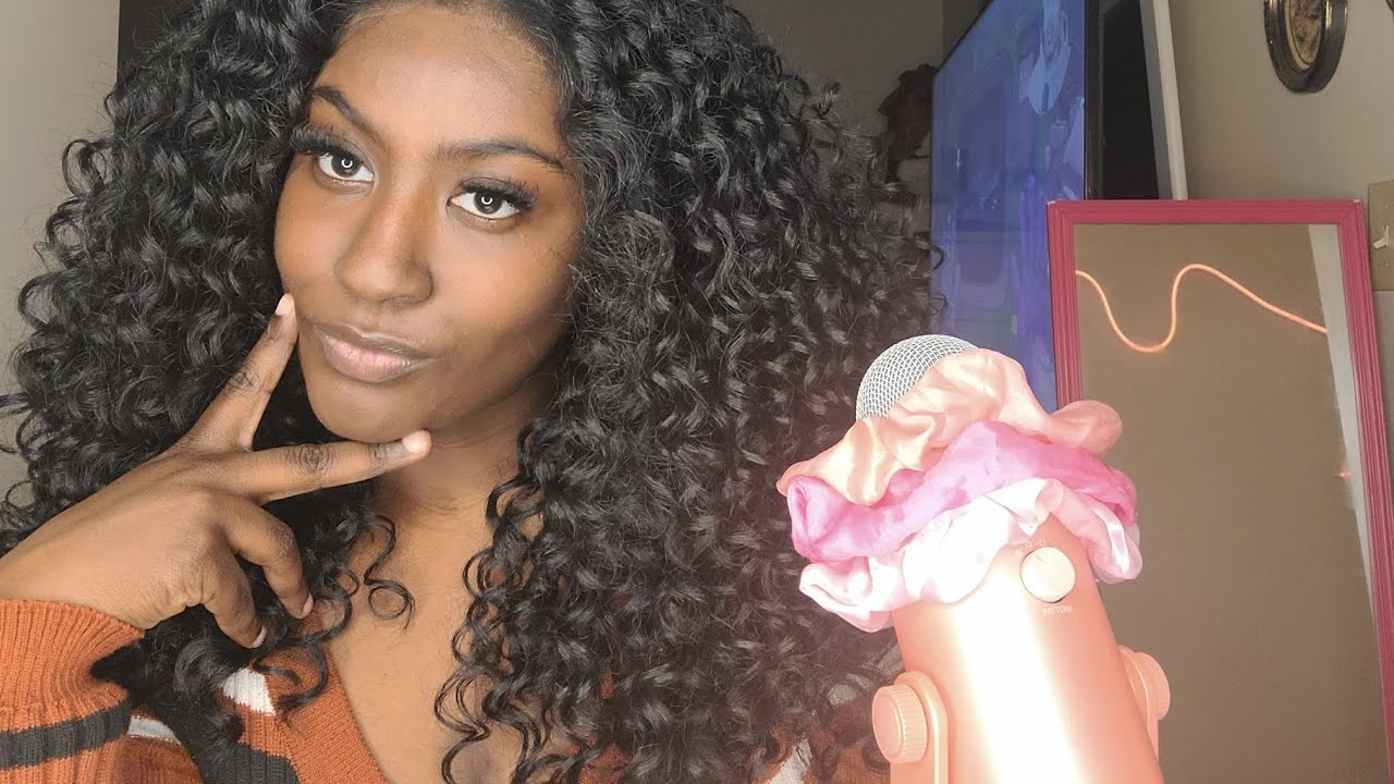 ASMR| crispy whisper ramble + soft spoken + wig installation 💗