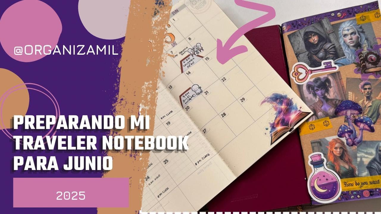Preparando mi Traveler Notebook para Junio