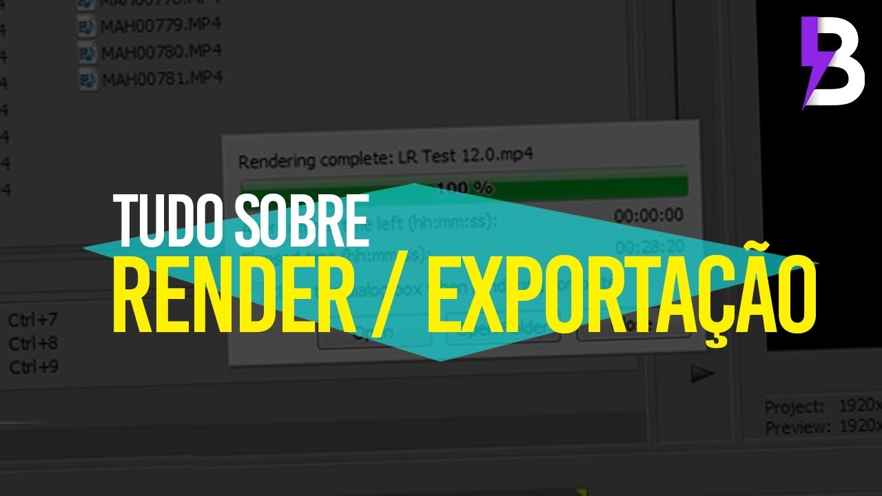 TUDO O QUE VOCÊ PRECISA SABER SOBRE RENDER no VEGAS, AFTER EFFECTS E ADOBE PREMIERE!