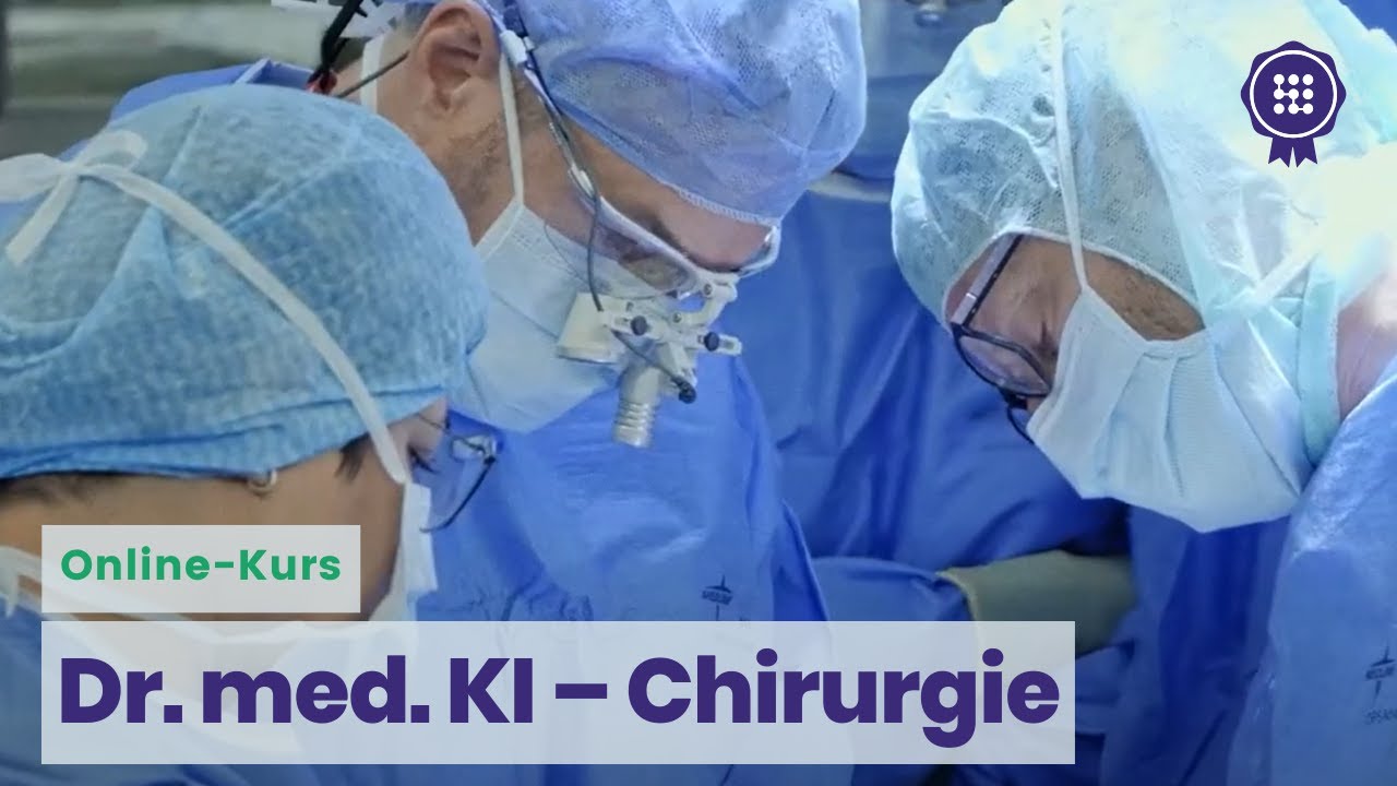 Dr. med. KI – Chirurgie: Kostenloser Online-Kurs auf dem KI-Campus