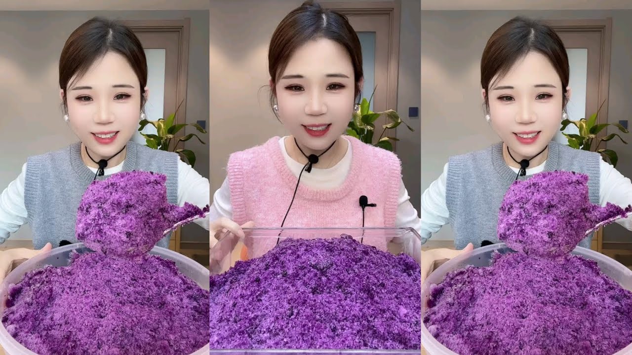 ONLY BITES ~ YY PURPLE POWDERY SHAVED ICE EATING 
