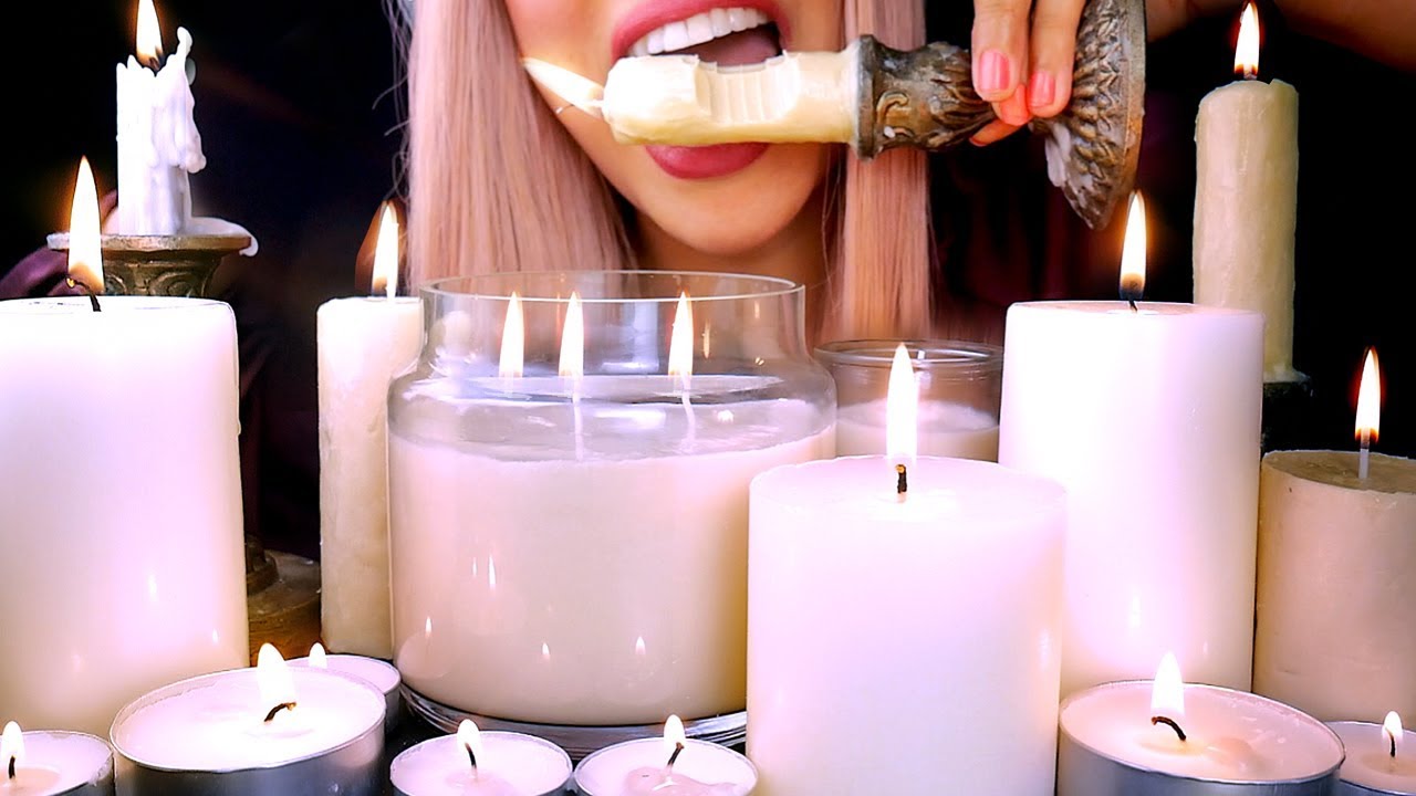 ASMR EATING CANDLES | Edible Prank |Soft Eating Sounds 먹방