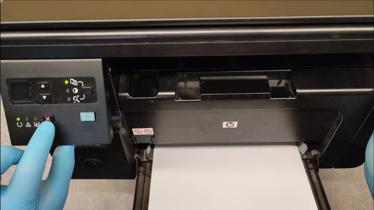 HOW TO PRINT SELF TEST PAGE ON HP LASERJET M1132 MFP