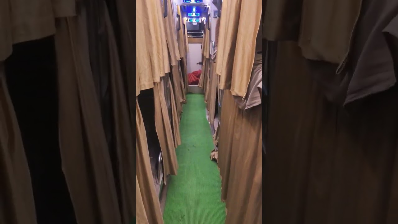 TSRTC Lahari Sleeper  Bus Interiors #tsrtc #incredible_india  #sleeperbus