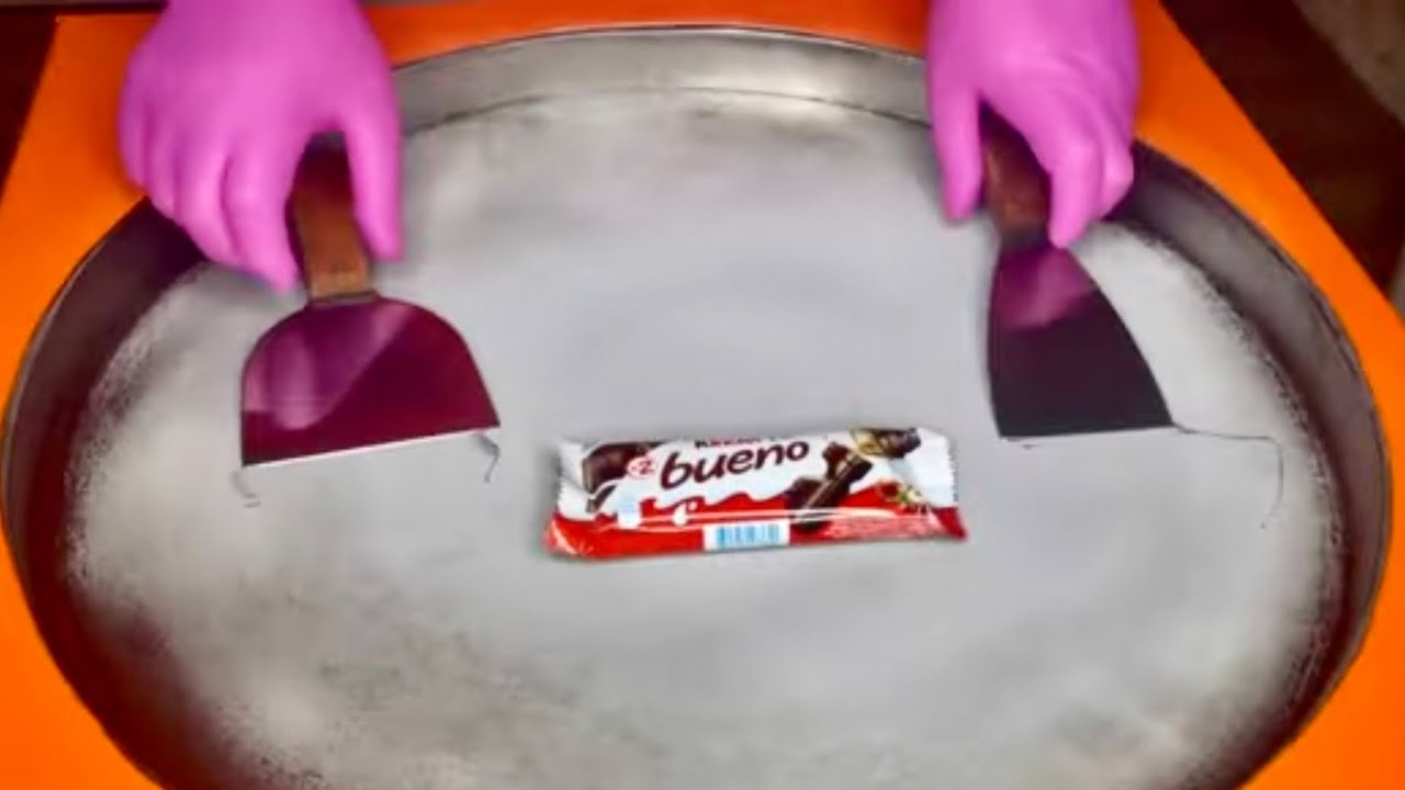 Kinder Bueno Cream Ice Rolls  ASMR  - A Dreamy Fusion of Creaminess and Hazelnut Delight