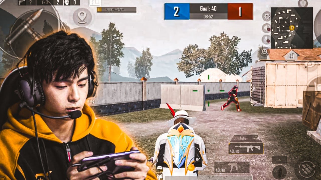 1 vs 1 🎯 WITH CHINESE PLAYER 😨 90 fps VS 40 fps 🙄 @PIayboost #bgmi #tdm #pubgmobile #pubg