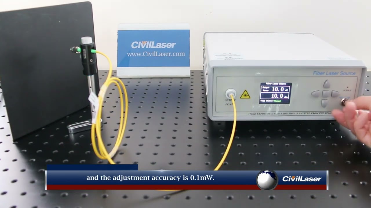 528nm 10mW TEM00 SM Fiber Output Laser System