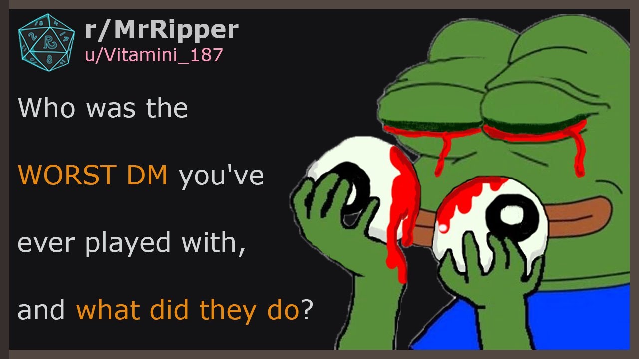 Кто был ХУДШИМ DM, с которым тебе когда-либо доводилось играть, и что он сделал? #dnd