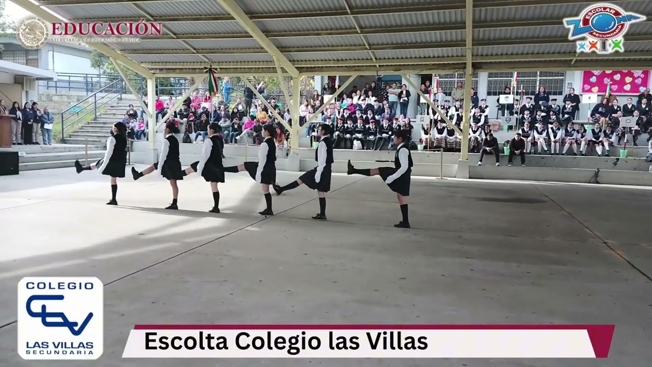 Colegio las villas participación en concurso de escoltas