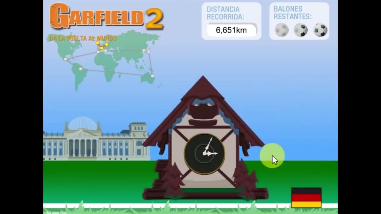 Garfield 2 - Around the World (Flash Game)