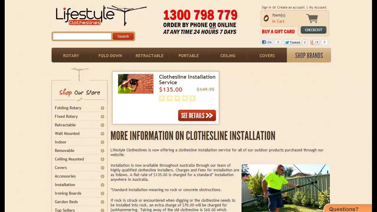 Clothesline Installation - Clothes Line Installer Services