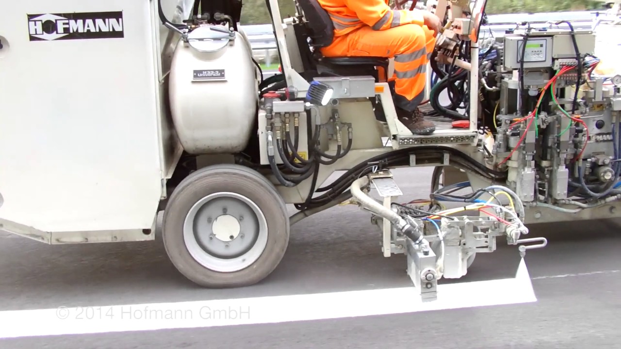 H33-3 – Máquina pintar rayas con plásticos en frío proyectables de 2-componentes