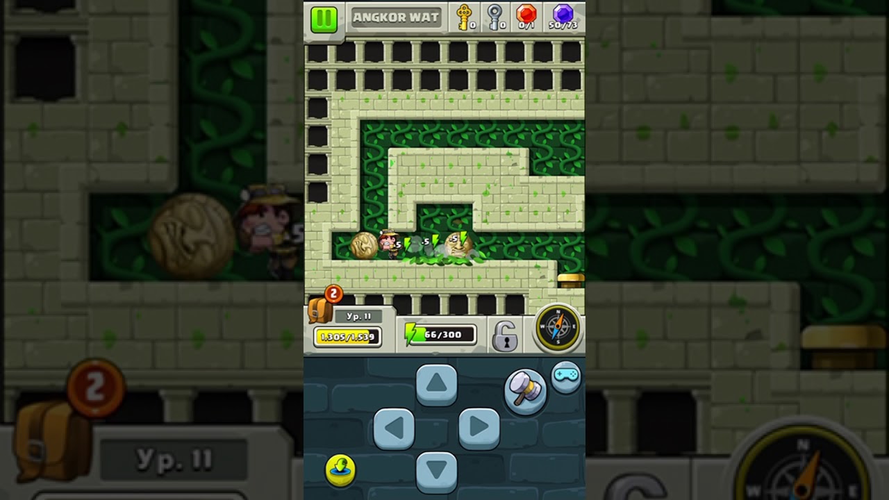 Diamond Quest: Don't Rush! Angkor Wat. Stage 7. Walkthrough.