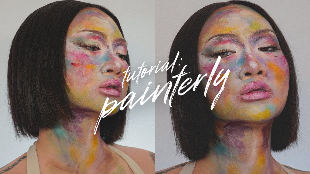 CREATIVE PAINTERLY TUTORIAL 🎨 MESSY, EXPRESSIVE, TEXTURAL ARTISTIC MAKEUP, OIL PAINTING INSPIRED