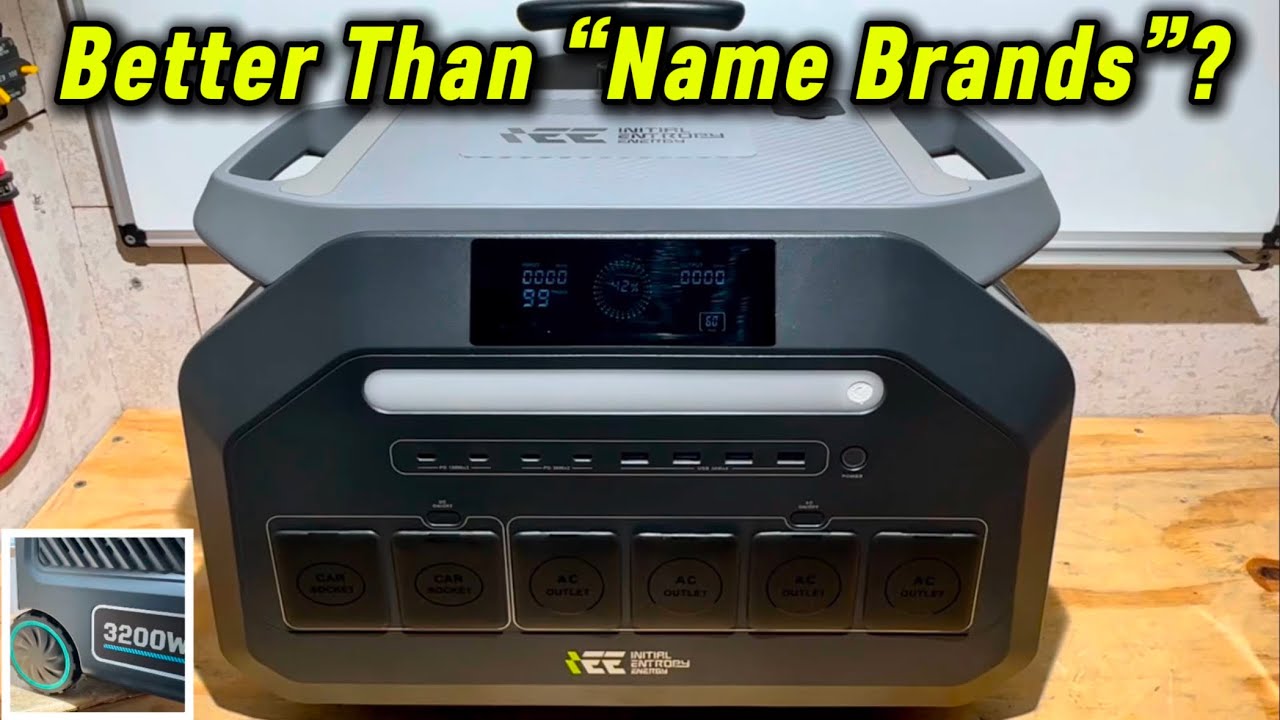 All NEW!! IEE 3200W Portable Power Station P3200, 2048Wh Solar Generator Review 