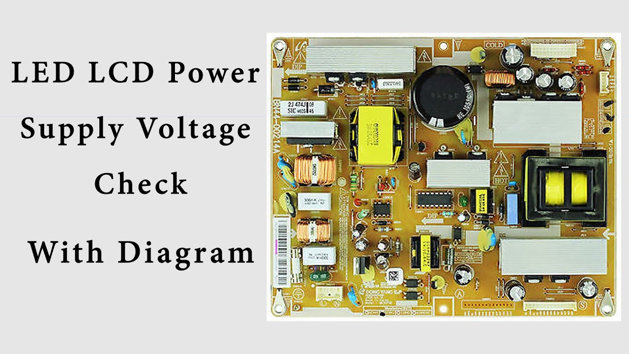 LED LCD Power Supply Voltage Check | Motherboard Power Supply Voltage Checking