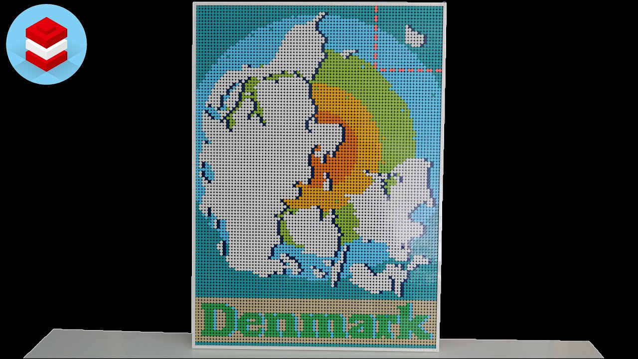 LEGO Art 31203 Denmark Map alternative Speed Build