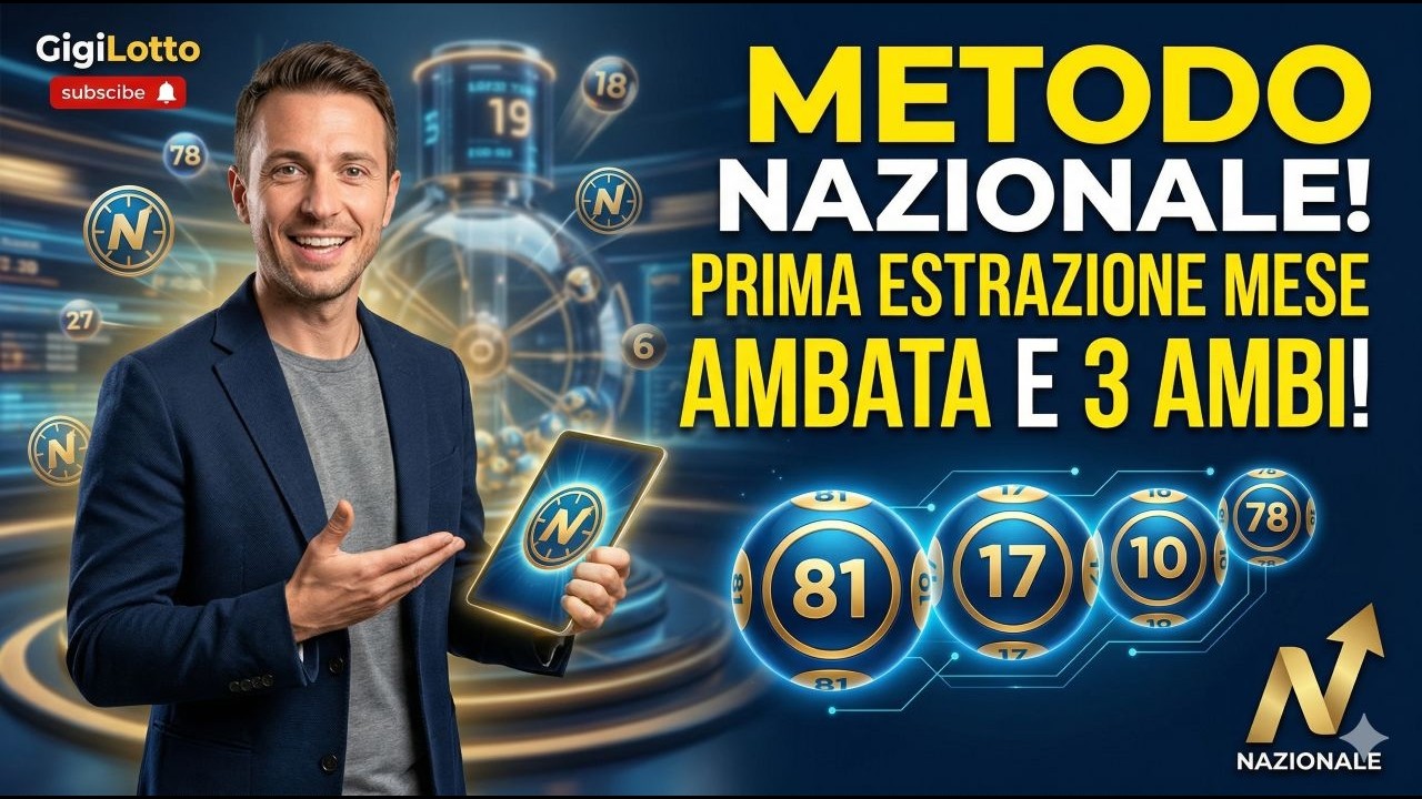 Lotto Nazionale Il Metodo INFALLIBILE della Prima Estrazione del Mese!