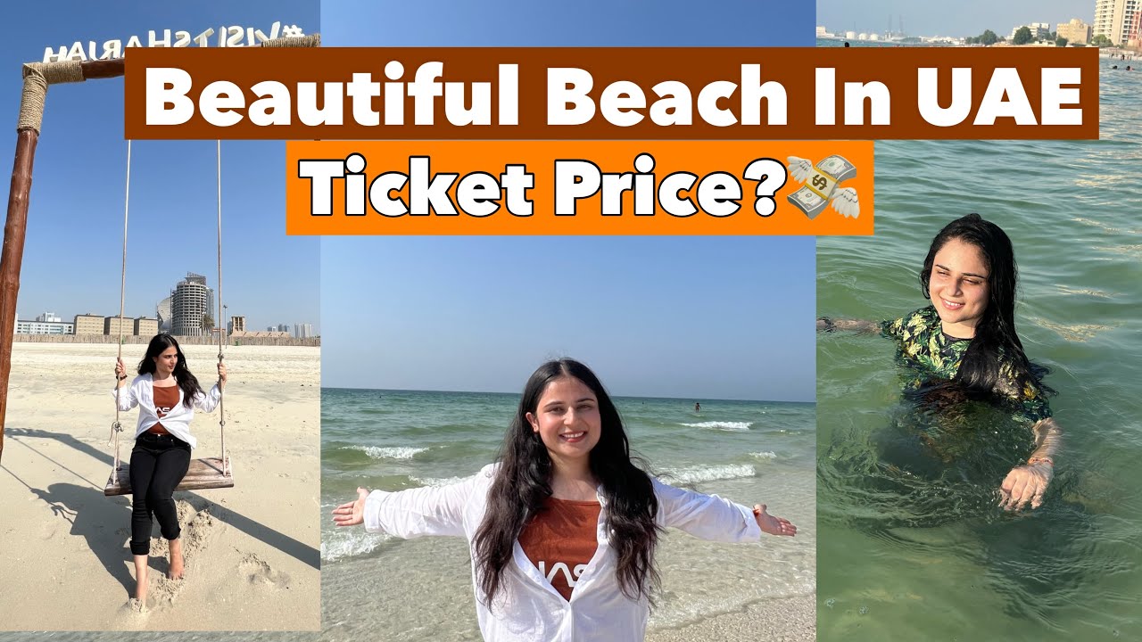 Beautiful Beach In UAE🏖️ | Ticket Price💸 | Al khan Beach Sharjah | Sonia Dadwal