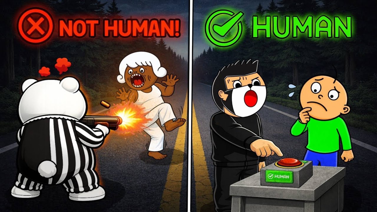 ใครไม่ใช่มนุษย์? ด่านตรวจกลางป่า 🚨 Roblox