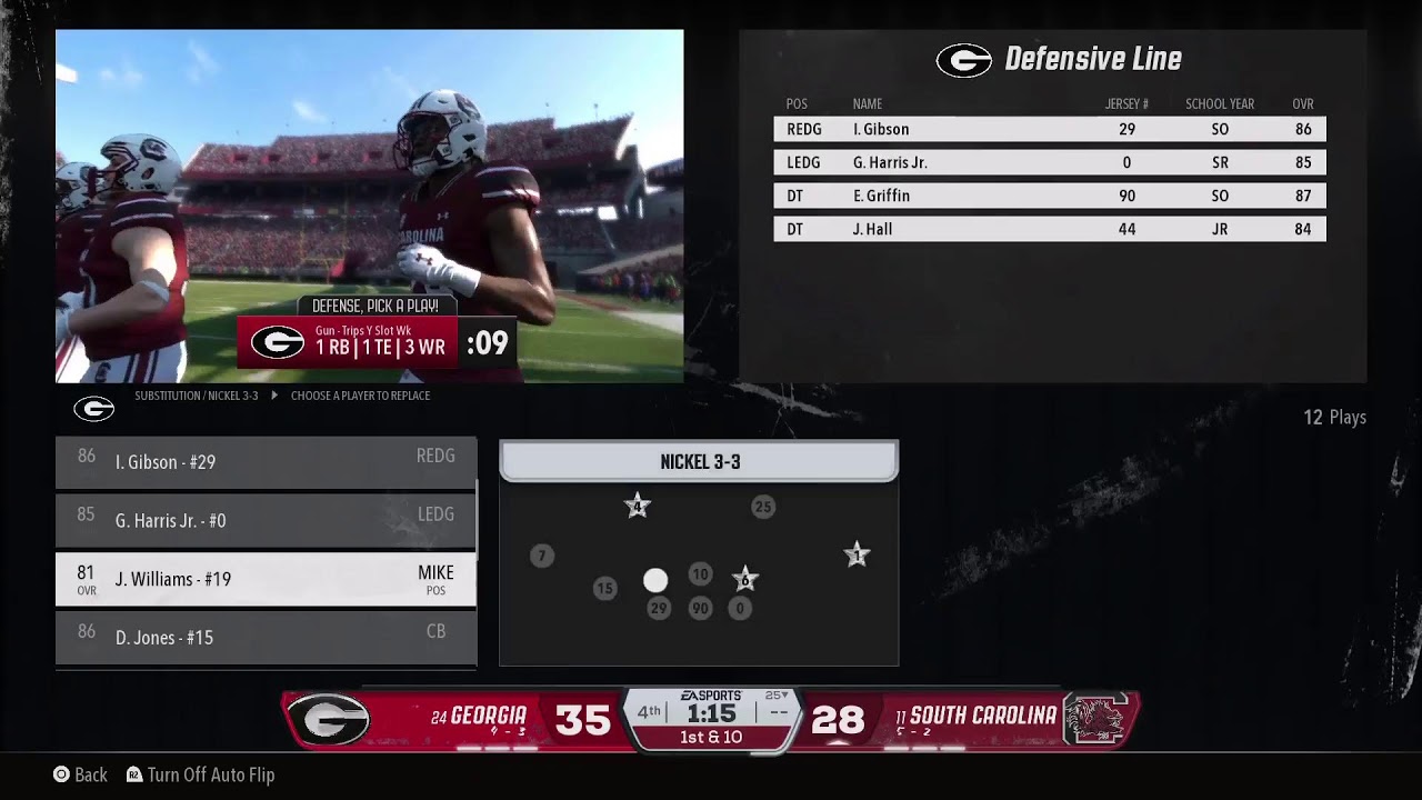 UGA vs South Carolina