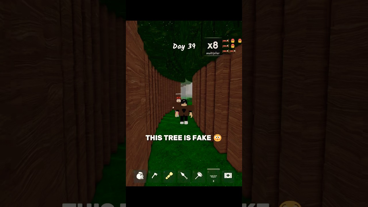 We finally found a hidden tree base in 99 Nights in the Forest