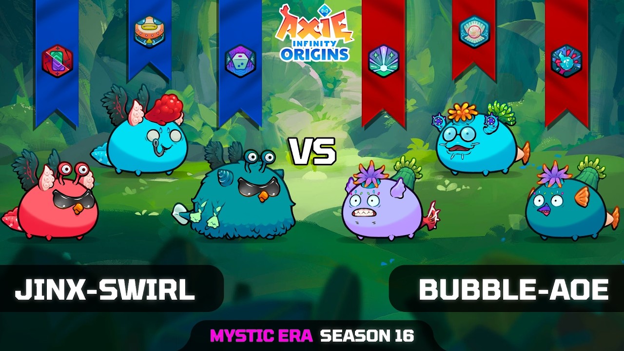 JINX-SWIRL vs BUBBLE-AOE | SEASON 16 | AXIE INFINITY ORIGINS