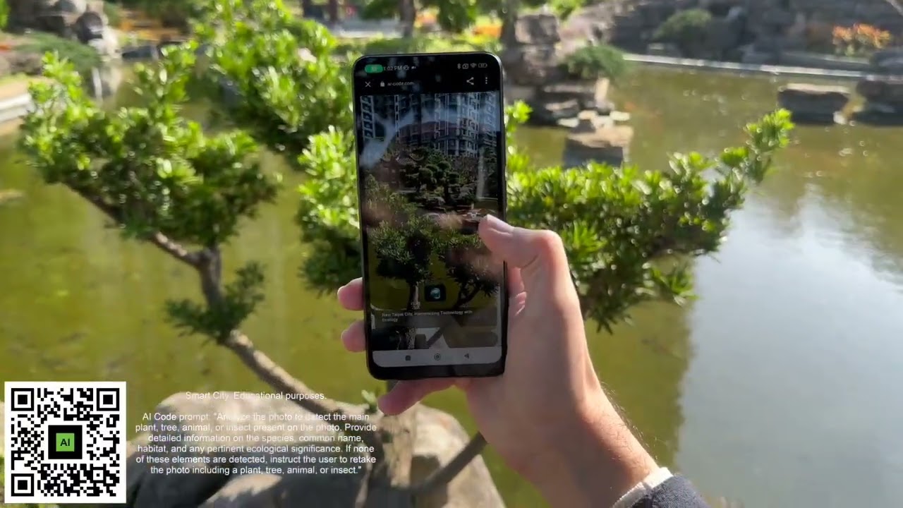 AI Code for Smart Cities Identify Plants & Trees in Parks with AI QR Codes | ar-code.com