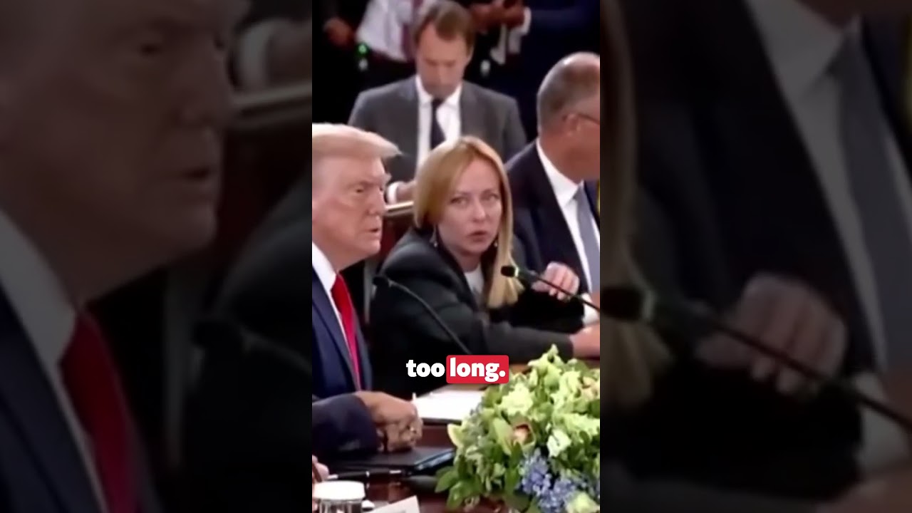 Meloni caught on camera making strange confession to Trump at Ukraine summit