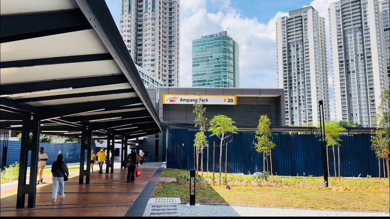 [4K60FPS] Ampang Park MRT Station Opens (Malaysia)