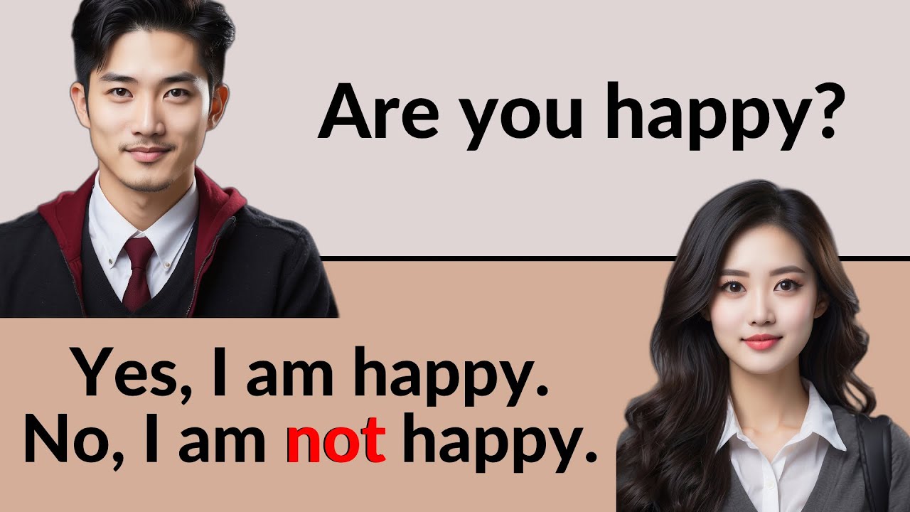 How to Answer 100 Common English Questions (Positive & Negative) ✅