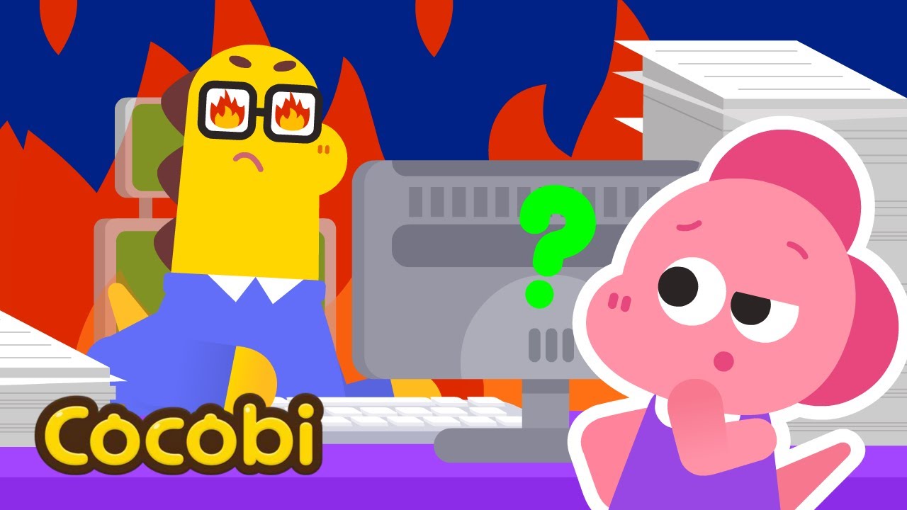 Ayah Bekerja di Rumah💻 | Lagu Anak-anak | Cocobi