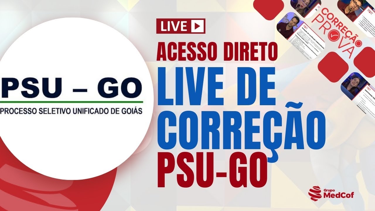 GABARITO PSU-GO Acesso Direto | Residência Médica 2026 – Correção da Prova PSU-GO Acesso Direto